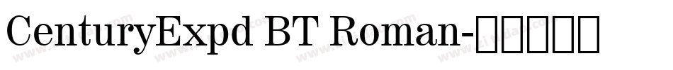 CenturyExpd BT Roman字体转换